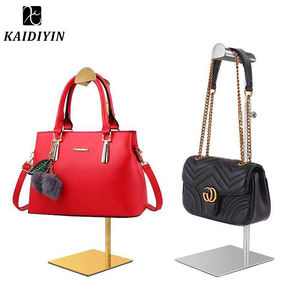 Akrilik baja tahan karat kustom untuk tampilan POP Dompet logam berdiri rak pajangan penyimpanan barang tangan - Product Image 4