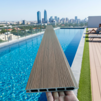 Clôtures de sécurité de luxe en WPC galvanisé, poteaux en alliage d'aluminium, écologiques, durables, style australien, portails d'allée 8 pieds, modélisation 3D