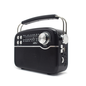 Radios Portátiles Multibanda Retro Clásicos con Pantalla Clara, Linterna, Altavoz Integrado, Energía Solar, Reproductor USB SD MP3 para el Hogar y Exteriores - Product Image 3
