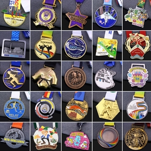 Médailles personnalisées OEM, sports, marathon, danse, médailles 3D de cyclisme, médailles en métal pour les sports, récompenses, football, judo, jiu-<span class=keywords><strong>jitsu</strong></span>, karaté, taekwondo - Product Image 6