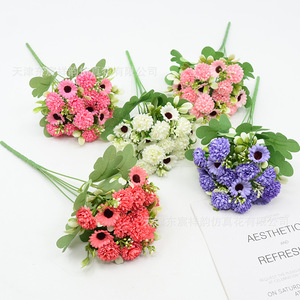 Bouquet de marguerites artificielles Dongchen Crafts, fleurs en soie, 33 cm, accessoires de décoration pour la maison et les mariages - Product Image 4