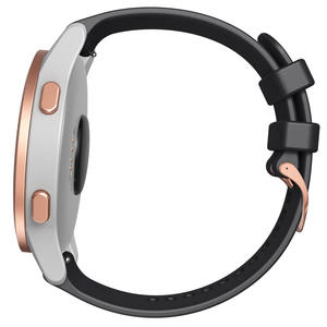 Bracelet Sport en Silicone pour <span class=keywords><strong>Garmin</strong></span> Vivoactive4, 22mm <span class=keywords><strong>Forerunner</strong></span> 245 20mm, bracelet de 18mm avec boucle en or <span class=keywords><strong>Rose</strong></span> - Product Image 4