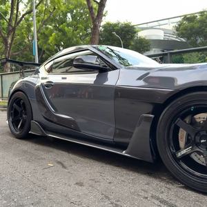 विज्ञापन शैली कार्बन फाइबर साइड बम्पर साइड स्कर्ट स्प्लिटर फेंडर टोयोटा सुप्रा ए 90 ए 91 mk5 बॉडी किट - Product Image 3