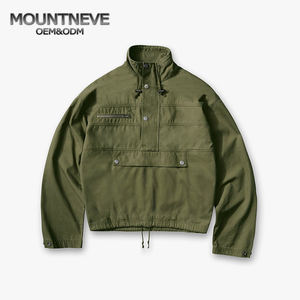 <span class=keywords><strong>Giacca</strong></span> da uomo verde oliva invernale spessa ed ecologica con Multi tasche frontali regolabili con coulisse resistente al vento - Product Image 1