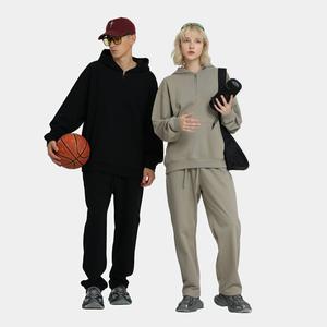 Sudadera con Capucha de Estilo Americano, Tejido de Rizo de Algodón Pesado de 430g, Media Cremallera, Talla Grande, Marca de Moda, Unisex, Ecológica, para Otoño/Invierno - Product Image 2