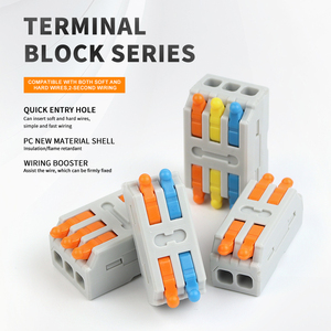 DIY GO D2-<span class=keywords><strong>2</strong></span>/D3-<span class=keywords><strong>3</strong></span> Conectores de fio 222 223 Condutor Compacto SPL Mini Push-In Bloco Terminal Cabo Splice para Led Light Conector - Product Image 3