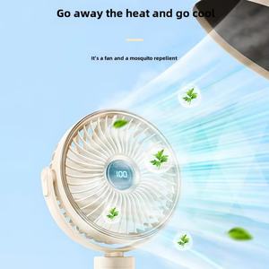 Ventilador Recargable para Cochecito de Bebé de Gran Capacidad, 2000 mAh, con 5 Velocidades Desmontables y Trípode Flexible - Product Image 2