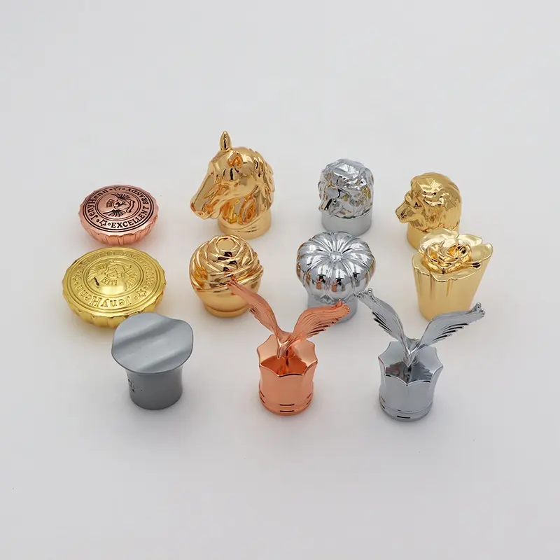 Luxury 15mm Metal Crown Perfumed Zamac Perfume Bottled Bottle Caps Perfume Caps Lids Covers