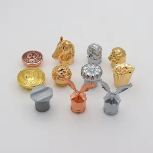 Luxury 15mm Metal Crown Perfumed Zamac Perfume Bottled Bottle Caps Perfume Caps Lids Covers