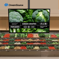 Pantalla Digital de Señalización para Montaje en Pared de 32, 43 y 55 Pulgadas, Super Delgada, para Restaurantes y Centros Comerciales, con Sistema Android, Animación LCD, CMS Basado en la Nube