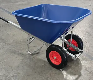 10cuft Double Wheel Barrow WB015 For European Market