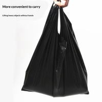 Sacs en PE à forte capacité de charge, écologiques, fabriqués à partir de matériaux recyclés pour les achats en gros en supermarché, sacs en T-shirt de taille personnalisée