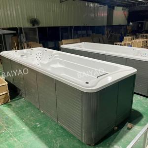 Piscine de massage extérieure en <span class=keywords><strong>acrylique</strong></span> de 6 mètres avec système Balboa, <span class=keywords><strong>spa</strong></span> de nage pour <span class=keywords><strong>4</strong></span> personnes, bain à remous, spas hors sol - Product Image 4