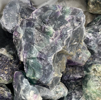 Vente en gros directe d'usine de pierres de fluorite naturelle |   Diffuseur d'aromathérapie décoratif en pierre, forme de particules irrégulières, emballage personnalisé