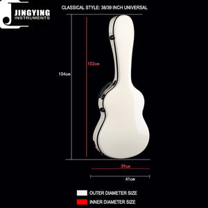 2025 Jingying musica <span class=keywords><strong>chitarra</strong></span> parte accessori, vendita all'ingrosso di fascia alta in fibra di vetro 38/39/40/41 pollici <span class=keywords><strong>classica</strong></span>/custodia per <span class=keywords><strong>chitarra</strong></span> acustica - Product Image 3