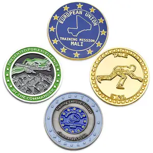 도매 도전 동전 제조 업체 골동품 금 도금 부드러운 이름 골드 맞춤형 도전 동전 판매