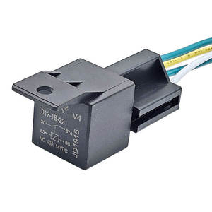 Universal 12V 40A 5Pin DC Relay Practical Auto Socket with Starter for <b>Black</b> Car Universal Car Relay - Product Image 1