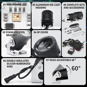 Luz LED para Camioneta, Luz Láser RGB con Cambio de Color Controlado, Luz LED de 60w para Camioneta - Product Image 3