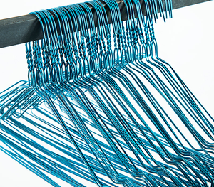 Pacco 600 negozio di lavaggio a secco panno per bucato usa e getta <span class=keywords><strong>appendiabiti</strong></span> in filo di seta - Product Image 3
