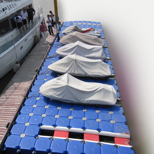 Sistema de Muelle Marina HDPE Azul para Moto Acuática y Elevador de Pontón con Flotador de Acceso Directo, Capacidad de Flotabilidad de 1100 kg - Product Image 2