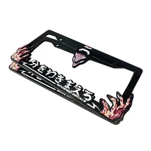 High Quality Logo License Plate Cover Zinc Alloy Car Number License Plate Frame Metal Sign Stainless Steel License Plate Frames