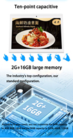 10,1 pulgadas escritorio pantalla dual RK3568 Android 11 Tablet NFC Tablet pos ordenar pantalla táctil Punto de Venta menú restaurante Tablet