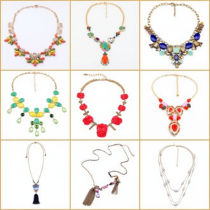 Collana europea con fiore di diamante retrò per donna maglione catena Accessory-M494 gioielli di moda - Product Image 1