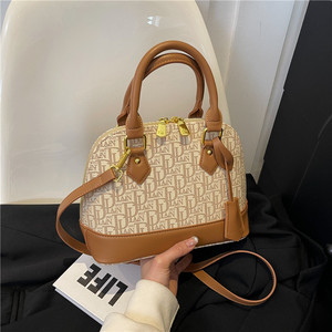 Sac à main et bandoulière rétro en cuir PU imprimé contrastant pour femme – Nouvelle collection polyvalente et tendance pour soirées, style féminin - Product Image 6
