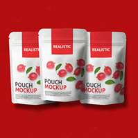 MOQ 500 stuks Plastic Matte Zwarte Mylar Zakken Aluminiumfolie Stazak Ziplock Snack Voedsel Zak met Helder Venster