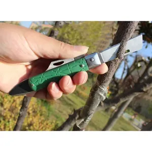 Cuchillo <span class=keywords><strong>de</strong></span> injerto multifuncional plegable para viveros, herramienta <span class=keywords><strong>de</strong></span> <span class=keywords><strong>corte</strong></span> ligera <span class=keywords><strong>de</strong></span> acero <span class=keywords><strong>de</strong></span> alto carbono para inoculación en jardín - Product Image 2