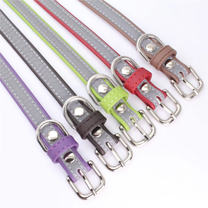 NIBAO 可爱反光狗项圈，带姓名牌铃铛，适合小型、中型、大型犬 - Product Image 1
