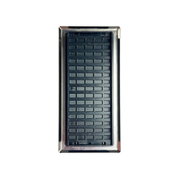 Couvercle d'évent de registre de plancher de 4*12 pouces de Lakeso Design de style antique Couvre-évent de sol robuste Amortisseur en métal attaché