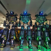 Костюм робота Shengchi на ходулях из ЭВА с LED-экраном, программируемый, с батареей, для взрослых, для выступлений и мероприятий