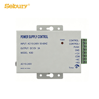 Fuente de Alimentación Lineal de Aleación de Aluminio de Alta Calidad Sebury, 12V 3A, Modelo BPS-06, para Sistemas de Control de Acceso