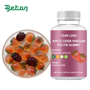 Keto-Gummi Apfelcider Essig Plus prebiotische Gummibärchen Vitamine zuckerfrei Eigenmarke Halal Keto Acv 90 120 Gummi-Supplement