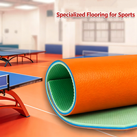 HANLI 4,5mm Gem-Textur Basketballplatz PVC-Bodenbelag, Feuerhemmend Hochbelastbar Direkt ab Werk Muster