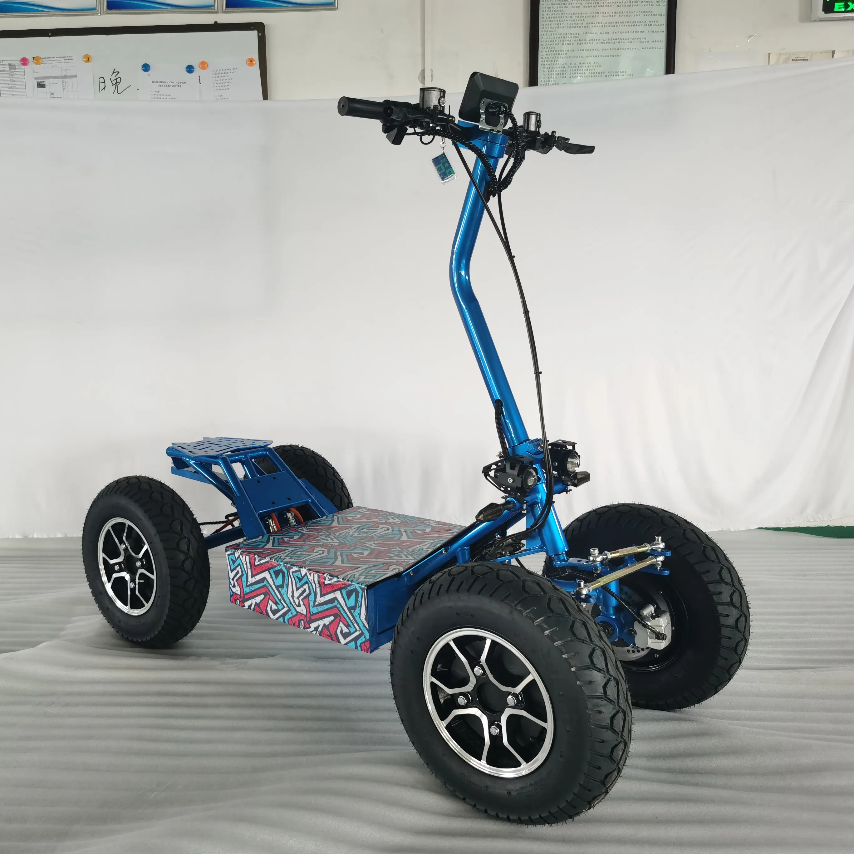 60V/6000W Mobiliteit E Scooter Quad Elektrische Scooter Krachtige Volwassen Monopattino Escooter