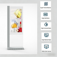 55 İnç Şeffaf OLED Ekran 2K Dijital Tabela Ekran Standı Asansör Kullanımı için Şeffaf Reklam LCD Dokunmatik Ekran