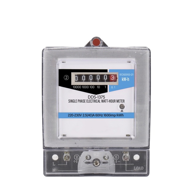 Single Phase kwh Meter Electricity Meter Counter Display