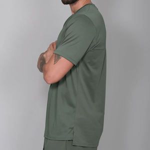 ZM-1612 da <span class=keywords><strong>uomo</strong></span> performante t-shirt da <span class=keywords><strong>Tennis</strong></span> ad asciugatura rapida in Mesh traspirante a maniche corte con Modulare laterali - Product Image 2