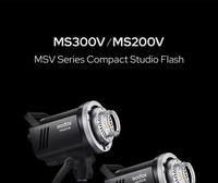 Flash de studio Godox avec système sans fil 2.4G X, monture Bowens, lampe de modélisation LED et écran LCD pour la photographie de portrait