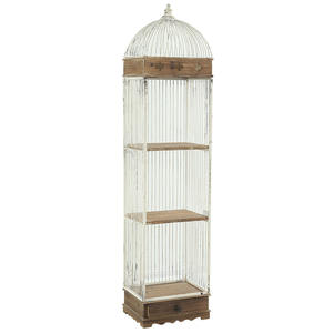 Estante de Hierro Vintage con Forma de Jaula de Pájaro, Redondo, Multifuncional, para Sala de Estar, Decorativo, Unidad de Almacenamiento - Product Image 5