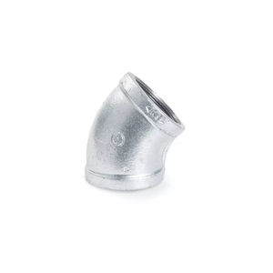 Coudes à bas prix 45° en fonte malléable, raccords de tuyauterie, coudes réducteurs 45°, capuchons haute pression galvanisés à chaud, marque G - Product Image 5