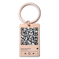 Fabrikpreis: Individueller QR-Code-Schlüsselanhänger – Lieblingslied QR-Scan Schlüsselring, Spotify Musik Schlüsselanhänger, Hundemarke, Katzenlied, Firmeninformationen