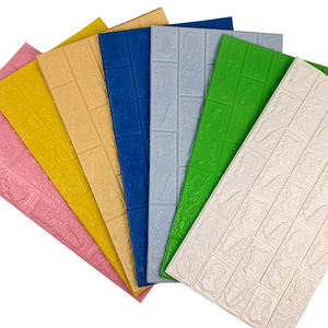 Revêtement mural autocollant 3D en mousse de papier peint, loisirs créatifs, panneaux de papier peint colorés en brique, loisirs créatifs - Product Image 1