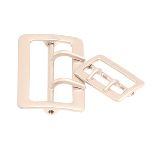 Alloy Bar Buckle D Ring 3 Position For Garment Clothing Use Durable Plated Metal Buckles - Product Image 1