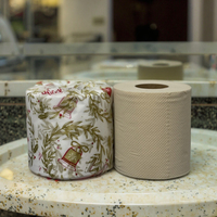 Fabricant de papier hygiénique brun naturel en bambou Papier toilette confortable pour un usage quotidien