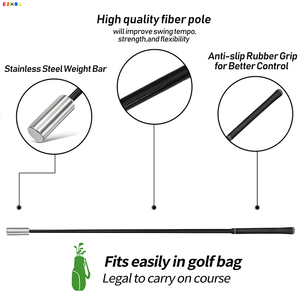 Oem ODM Nhà máy cung cấp Golf âm thanh Swing huấn luyện viên ấm lên Golf thực hành Stick thực hành Câu lạc bộ thiết bị cho sân golf - Product Image 3