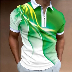 Polo de Secado Rápido para Hombre, Camiseta de Golf de Manga Corta, Transpirable, con Cierre - Product Image 3