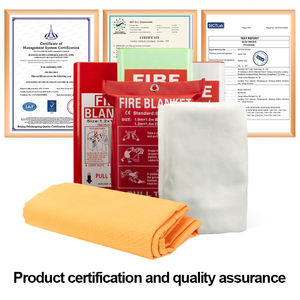 <span class=keywords><strong>Bolsa</strong></span> de PVC <span class=keywords><strong>antifuego</strong></span> de emergencia de 1M, protección contra incendios de fibra de vidrio 100%, manta ignífuga para uso doméstico con ojales - Product Image 6